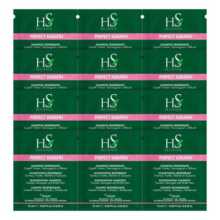 Zestaw 12 Próbek Perfect Keratin Szampon 12 x 15 ml 