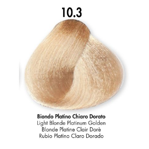 HS Milano Farba Do Włosów 10.3 Złoty Jasny Platynowy Blond 100 ml