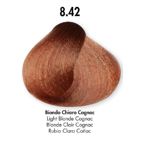 HS Milano Farba Do Włosów 8.42 Koniakowy Jasny Blond 100 ml 