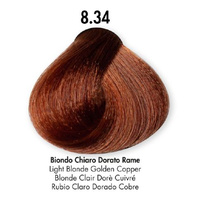 HS Milano Farba Do Włosów 8.34 Złoty Miedziany Jasny Blond 100 ml