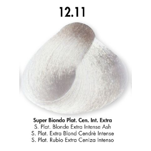 HS Milano Farba Do Włosów 12.11 Super Platynowy Extra Intesywny Popielaty Blond 100 ml