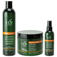HS Milano Zestaw Perfect Color Szampon 350 ml + Maska 500 ml + Płyn Ochronny 150 ml