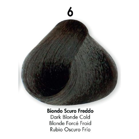 HS Milano Farba Do Włosów 6 Zimny Ciemny Blond 100 ml