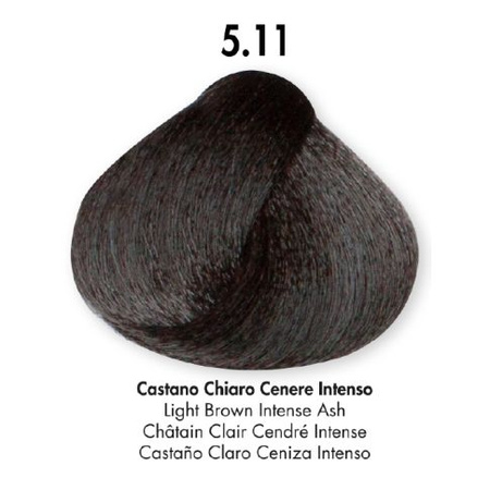 HS Milano Farba Do Włosów 5.11 Intensywny Popielaty Jasny Brąz 100 ml 