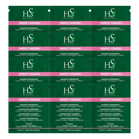 Zestaw 12 Próbek Perfect Keratin Szampon 12 x 15 ml 