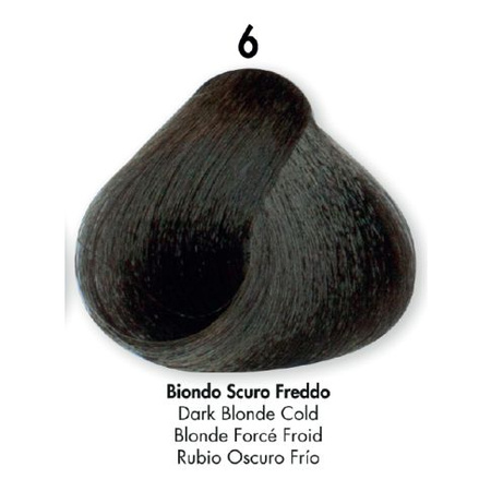 HS Milano Farba Do Włosów 6 Zimny Ciemny Blond 100 ml