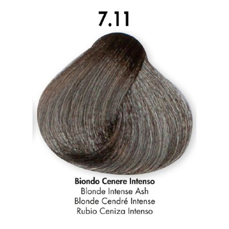 HS Milano Farba Do Włosów 7.11 Intensywny Popielaty Blond 100 ml 