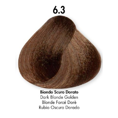 HS Milano Farba Do Włosów 6.3 Złoty Ciemny Blond 100 ml 