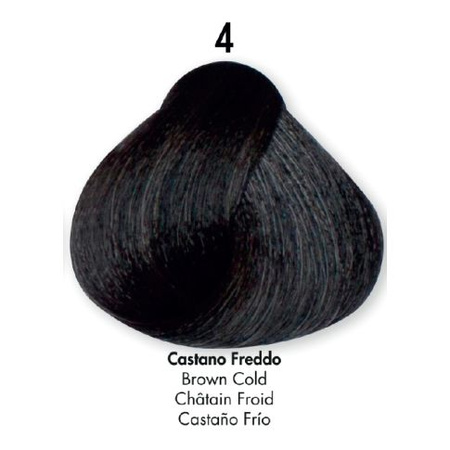 HS Milano Farba Do Włosów 4 Zimny Brąz 100 ml