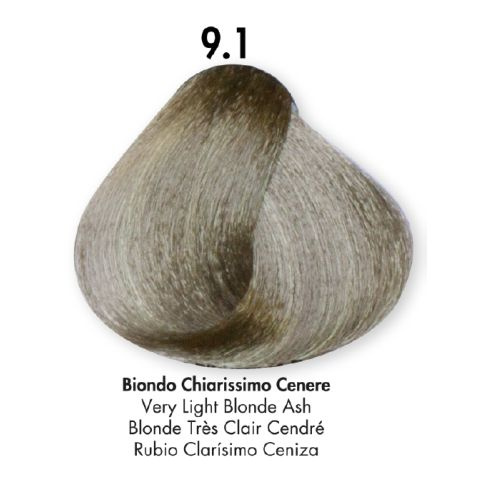 HS Milano Farba Do Włosów 9.1 Popielaty Bardzo Jasny Blond 100 ml 