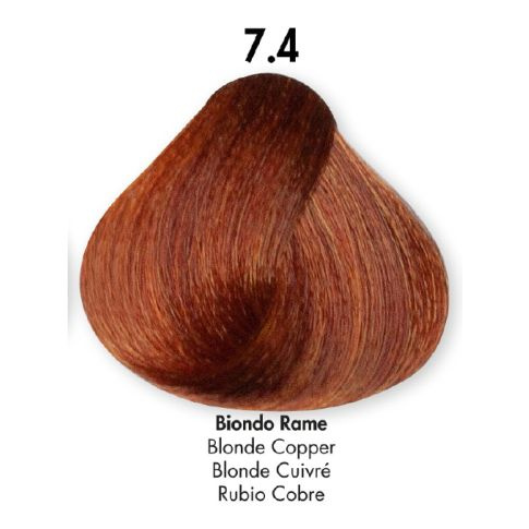 HS Milano Farba Do Włosów 7.4 Miedziany Ciemny Blond 100 ml 