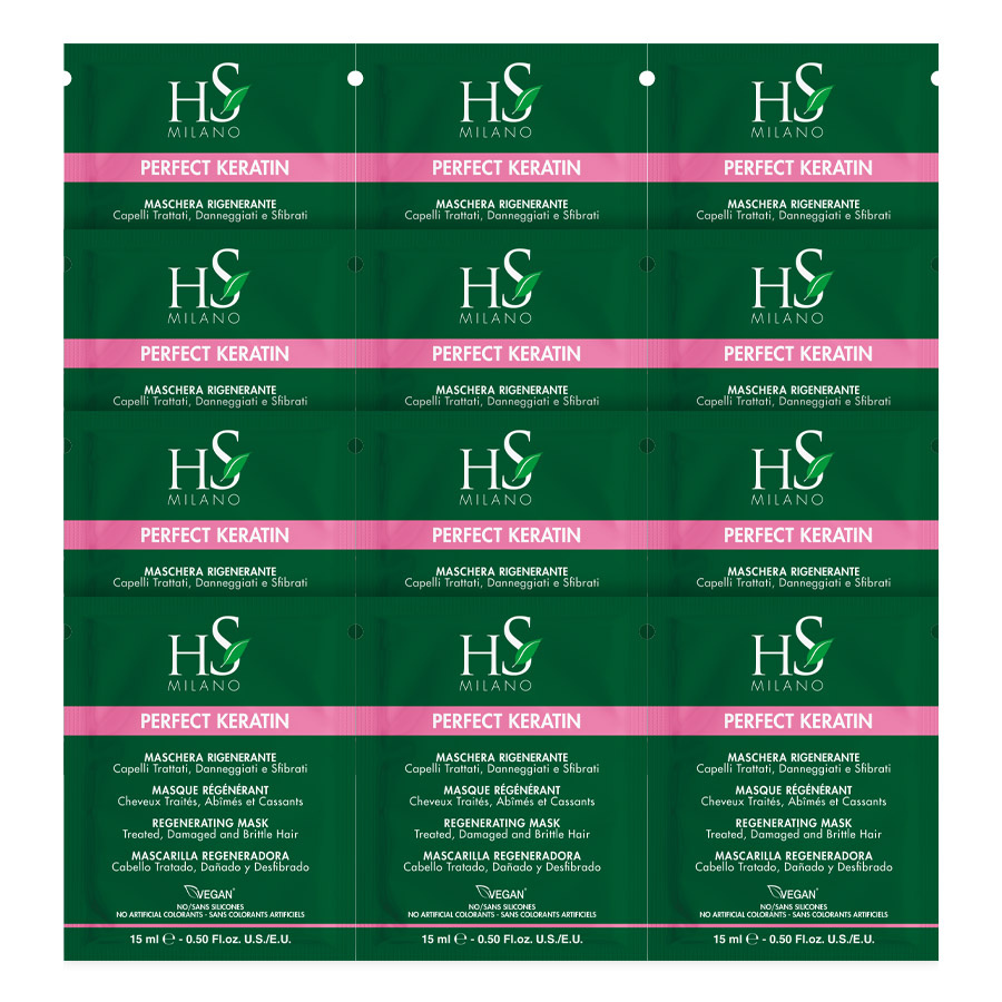 Zestaw 12 Próbek Perfect Keratin Maska 12 x 15 ml