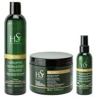 HS Milano Zestaw No Frizz Szampon 350 ml + Maska 500 ml + Spray Termoochronny 150 ml