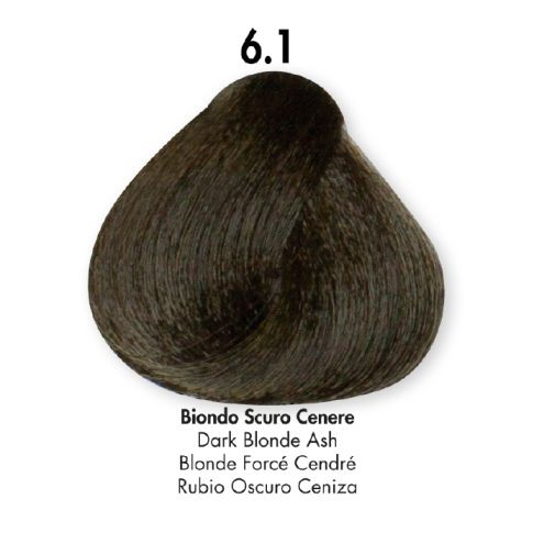 HS Milano Farba Do Włosów 6.1 Popielaty Ciemny Blond 100 ml