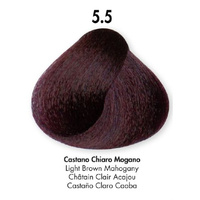 HS Milano Farba Do Włosów 5.5 Mahoniowy Jasny Brąz 100 ml