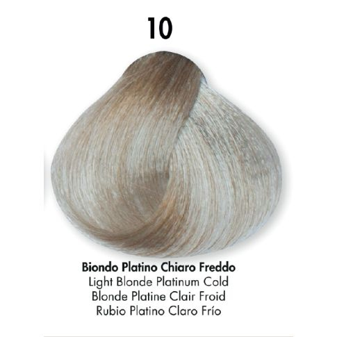 HS Milano Farba Do Włosów 10 Zimny Jasny Platynowy Blond 100 ml
