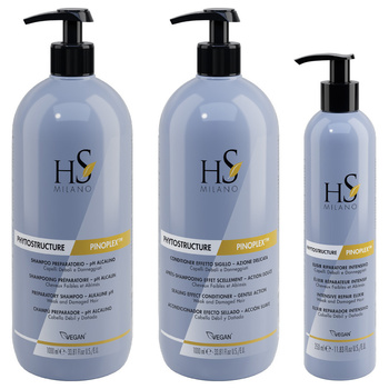 HS Milano Zestaw Phytostructure Pinoplex Szampon 1000 ml + Odżywka 1000 ml + Eliksir 350 ml