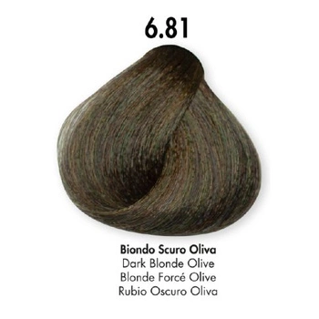 HS Milano Farba Do Włosów 6.81 Oliwkowy Ciemny Blond 100 ml 