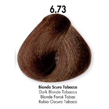 HS Milano Farba Do Włosów 6.73 Tytoniowy Ciemny Blond 100 ml 