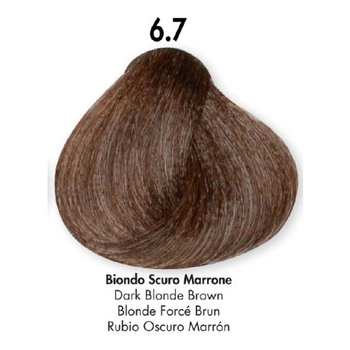 HS Milano Farba Do Włosów 6.7 Kasztanowy Ciemny Blond 100 ml 