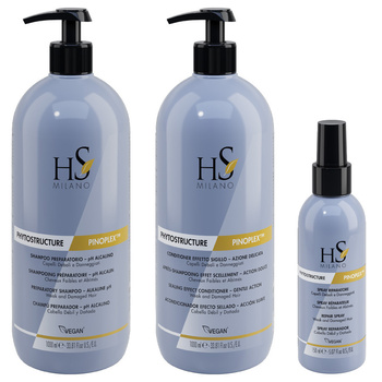 HS Milano Zestaw Phytostructure Pinoplex Szampon 1000 ml + Odżywka 1000 ml + Spray 150 ml