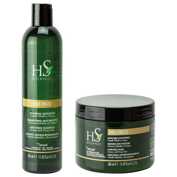 HS Milano Zestaw No Frizz Szampon 350 ml + Maska 500 ml