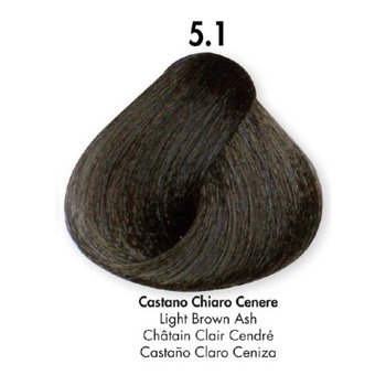 HS Milano Farba Do Włosów 5.1 Popielaty Jasny Brąz 100 ml 